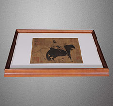 翁牛特书画装裱配框服务案例